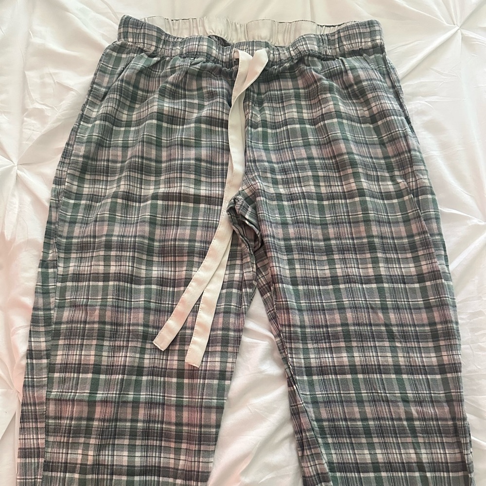 Gilligan & O'Malley Plaid Pajama Pants - Green and Pink